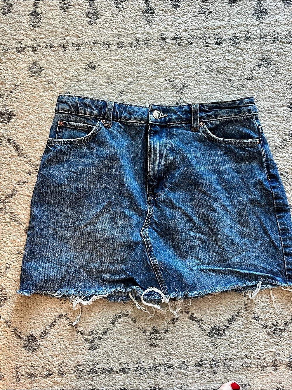 Zara Denim Jean Skirt. Size Medium